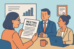 Meeting Minutes That Satisfy Corporate Record Keeping