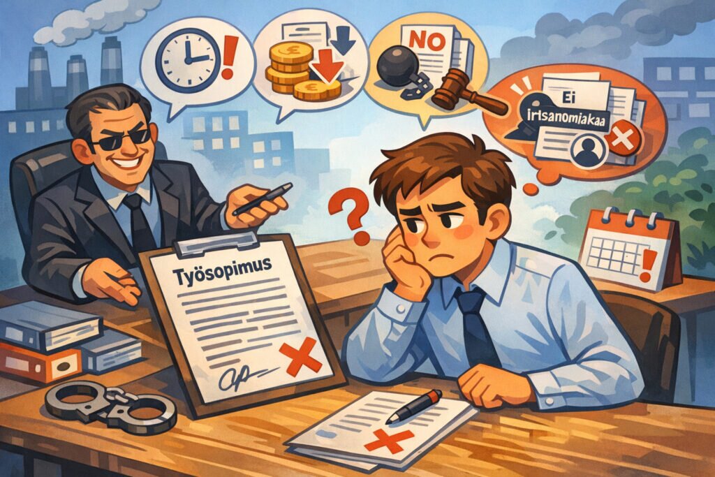 Työsopimus: mitä ehtoja ei kannata koskaan hyväksyä?